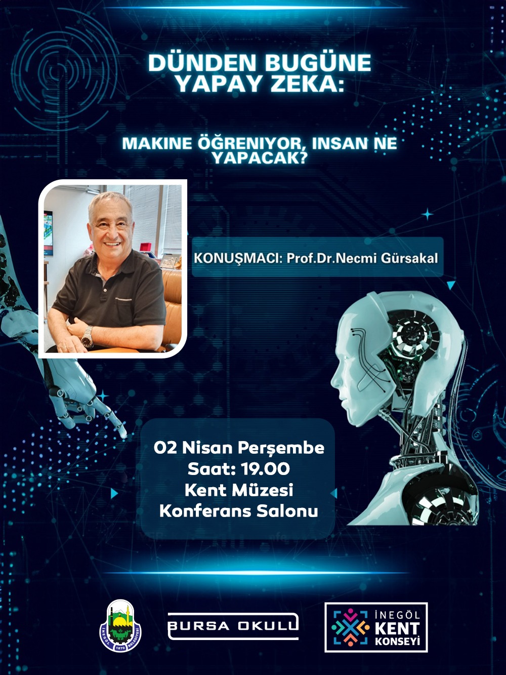 İnegöl Kent Konseyi Gençlik Meclisi’nden Yapay Zeka Konferansı